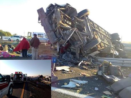 Trágico accidente en la 57 deja 20 heridos y dos muertos