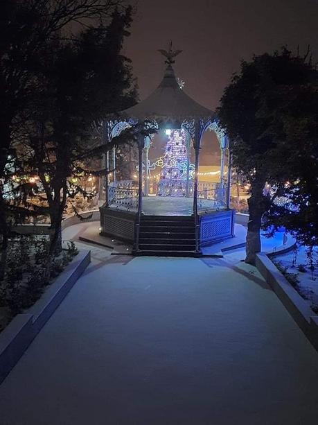 Ultimo día del año despide con nieve a Real de Catorce