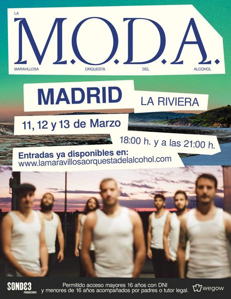 Conciertos de La M.O.D.A. en Madrid en marzo