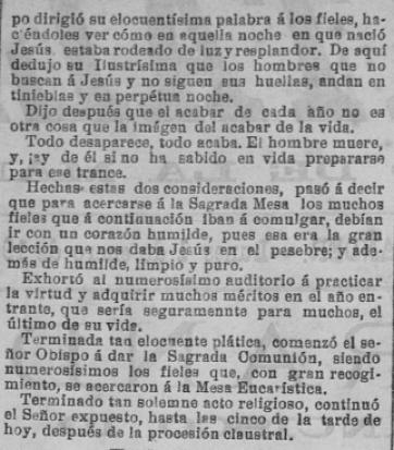 Santander recibe el siglo XX con una Pontifical en la Catedral