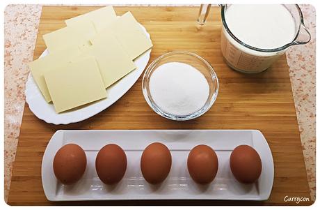 Flan de chocolate blanco