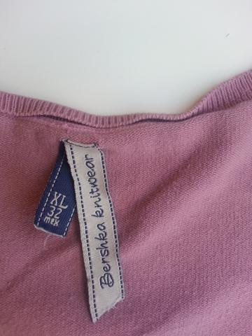 Falda Rosa Brillo Bershka