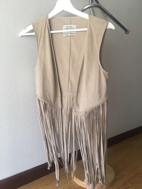 Falda Rosa Brillo Bershka