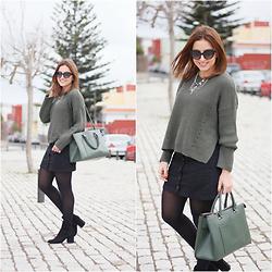 Falda Rosa Brillo Bershka