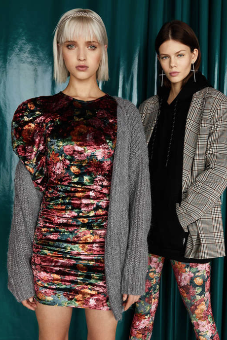 Falda Rosa Brillo Bershka