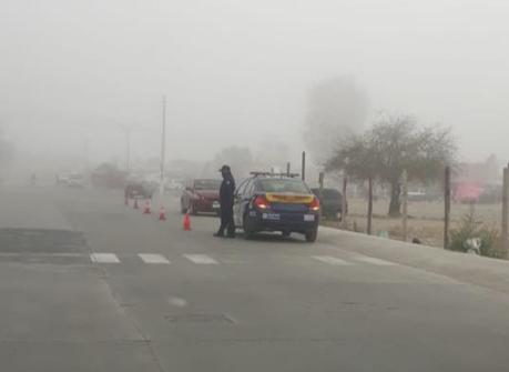 Realizan operativo vial por presencia de neblina