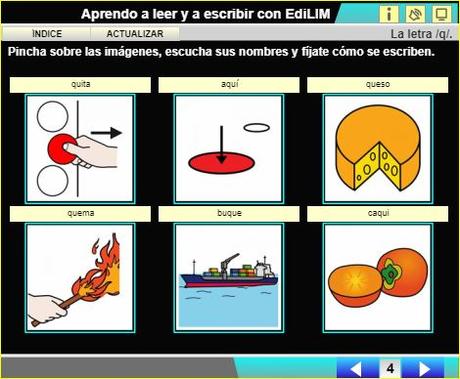 Aprendo a leer y a escribir. La Q