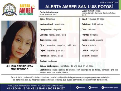 Alerta Amber: Julissa y Daniela fueron vistas por últimas vez en Los Vergeles,SLP