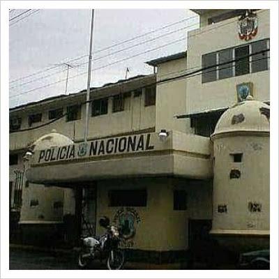 Frontispicio del Cuartel Central de la Policía Nacional en la Ciudad de Colón en agosto de 1944.