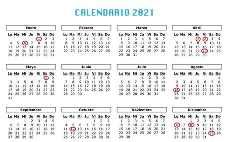 Calendario laboral 2021 en Castilla y León 5