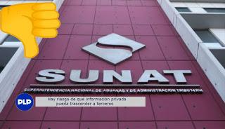 SUNAT NO ES SINÓNIMO DE SEGURIDAD Y CONFIABILIDAD...