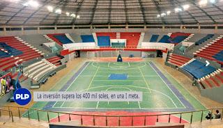 En Santa María – Huaura: CONCLUYEN MANTENIMIENTO DE COLISEO...