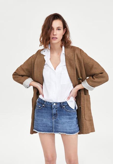 Falda Vaquera Zara Mujer