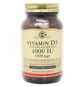 Solgar Vitamina D3 4000 UI 120 Capsulas