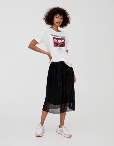 Falda Midi Tul Negra