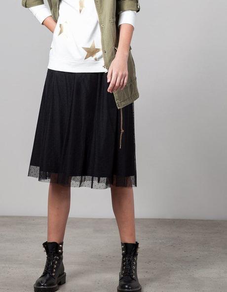 Falda Midi Tul Negra Falda Midi Tul Negra