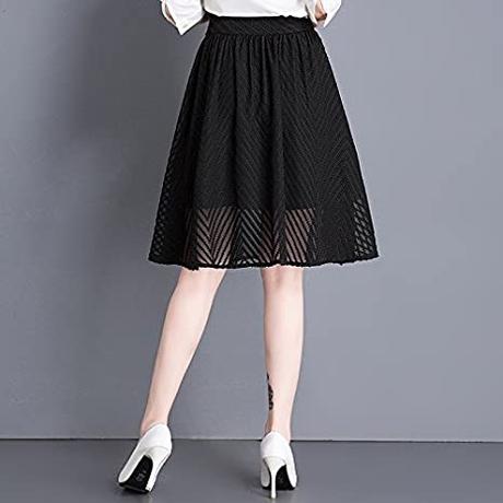 Falda Midi Tul Negra