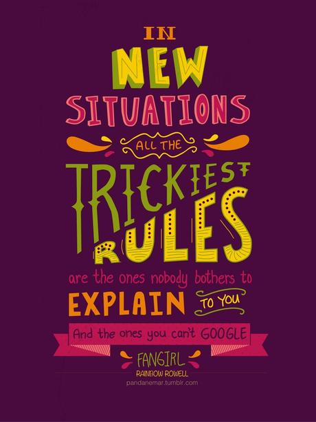 FanArt #1: FanGirl Like in the Sky.: Photo Rainbow Rowell quote from Fangirl.: