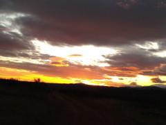 Anochecer de fin de año desde la Dehesa