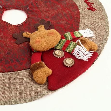 Falda De Terciopelo Roja Para Navidad