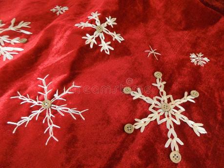 Falda De Terciopelo Roja Para Navidad