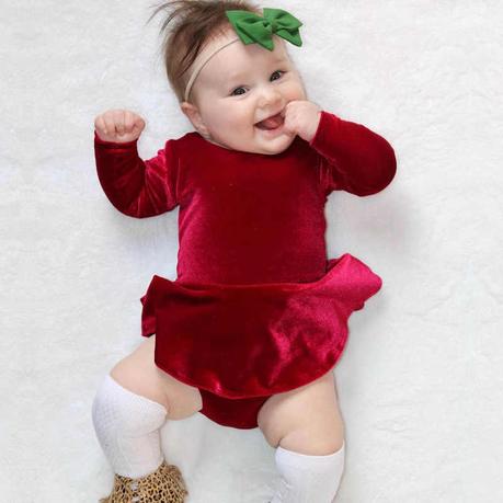 Falda De Terciopelo Roja Para Navidad