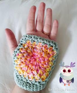 MITONES GRANNY SQUARE MITONES GRANNY SQUARE