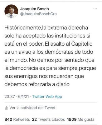 El mismo día en  que la Justicia británica deniega la extradición de Assange a EEUU “por riesgo de suicidio”, Trump propicia el asalto al Capitolio.