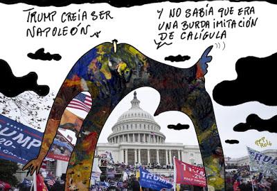 El mismo día en  que la Justicia británica deniega la extradición de Assange a EEUU “por riesgo de suicidio”, Trump propicia el asalto al Capitolio.