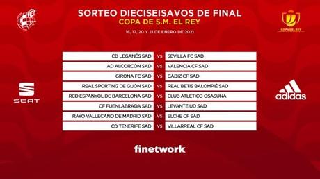 El Sevilla FC se enfrentará al Leganés en los dieciseisavos de la Copa del Rey