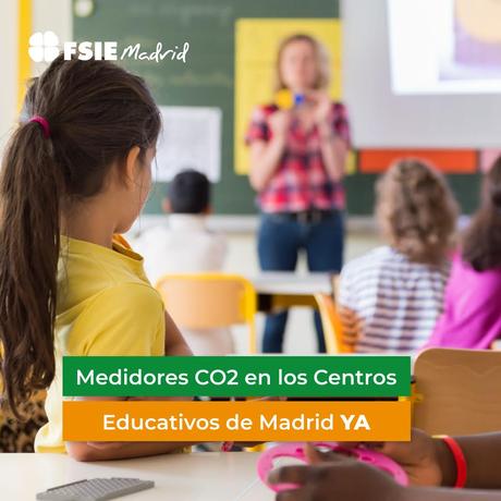FSIE Madrid denuncia que no han llegado medidores de CO2 a los colegios concertados