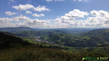 Vista hacia Oviedo desde el Pico Lloe