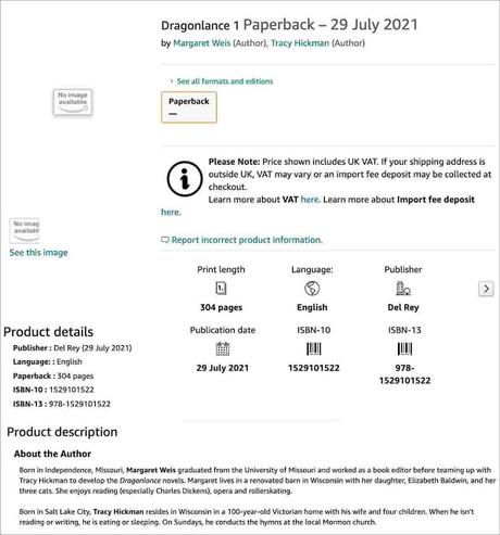 Nueva novela de Dragonlance para finales de Julio