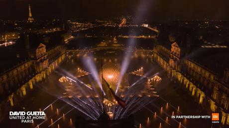David Guetta y su espectacular despliegue de luz y sonido de año nuevo en el Louvre