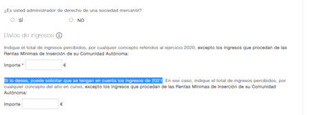 Actualizado el apartado de ingresos para solicitar el ingreso mínimo vital en 2021 Actualizado el apartado de ingresos para solicitar el ingreso mínimo vital en 2021