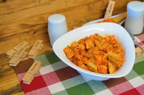 Las delicias de Mayte, macarrones con pollo y tomate a las hierbas provenzal, recetas de macarrones, macarrones recetas,