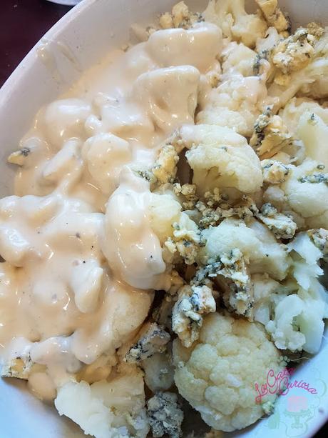 COLIFLOR GRATINADA CON QUESO STILTON