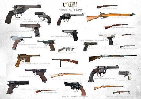 Guía visual de armas de fuego para El Rastro de Cthulhu (The Tapadera Vineyard)