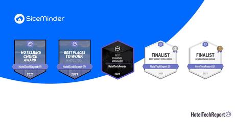 SiteMinder copa los premios HotelTechAwards 2021