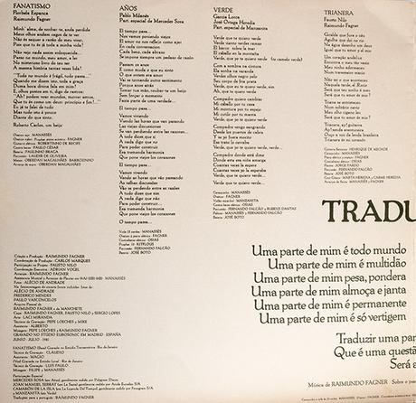 Raimundo Fagner - Traduzir-se (1981) Raimundo Fagner - Traduzir-se (1981)