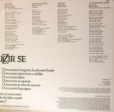 Raimundo Fagner - Traduzir-se (1981) Raimundo Fagner - Traduzir-se (1981)
