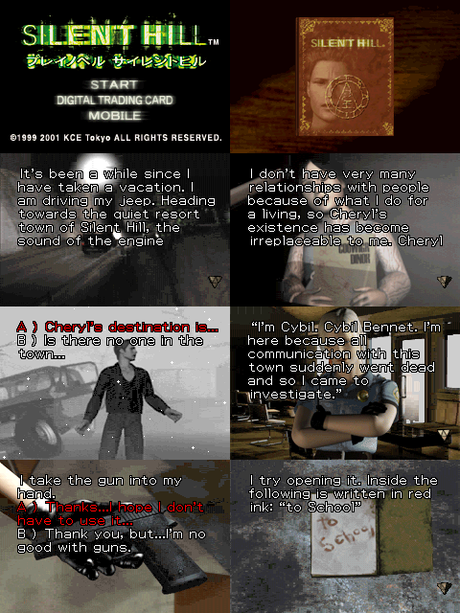 Play Novel: Silent Hill de Game Boy Advance traducido al inglés Play Novel: Silent Hill de Game Boy Advance traducido al inglés