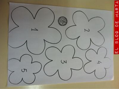 FLORES DE PAPEL ( colorear, recortar y pegar)