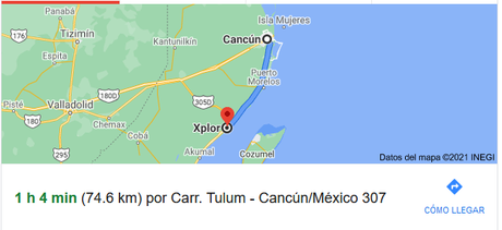 Como ir a Xplor desde Cancún distancia de cancun a xplor
