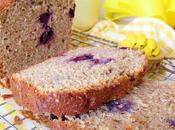 Bizcocho plátanos arándanos avellanas