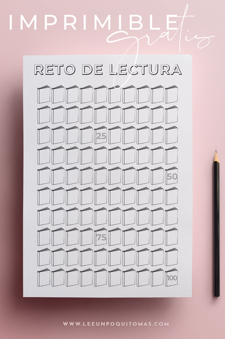 Plantilla para reto de lectura GRATIS