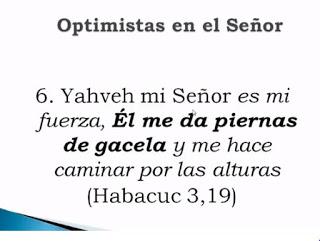 OPTIMISMO CRISTIANO (Fuente : Charla del Padre Carlos Rosell de Almeyda)