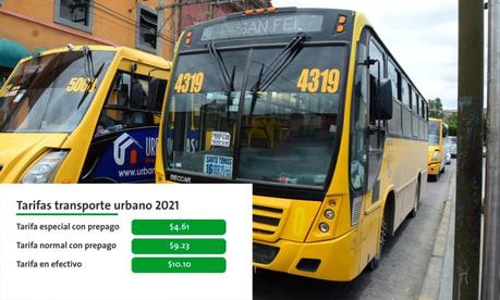Aumenta la tarifa  del transporte público en San Luis Potosí