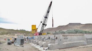 Gutiérrez recorrió obras en el Sur de la provincia