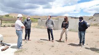 Gutiérrez recorrió obras en el Sur de la provincia
